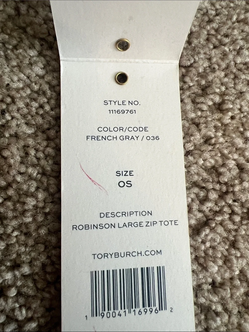 Tory Burch Gray Tote Bag